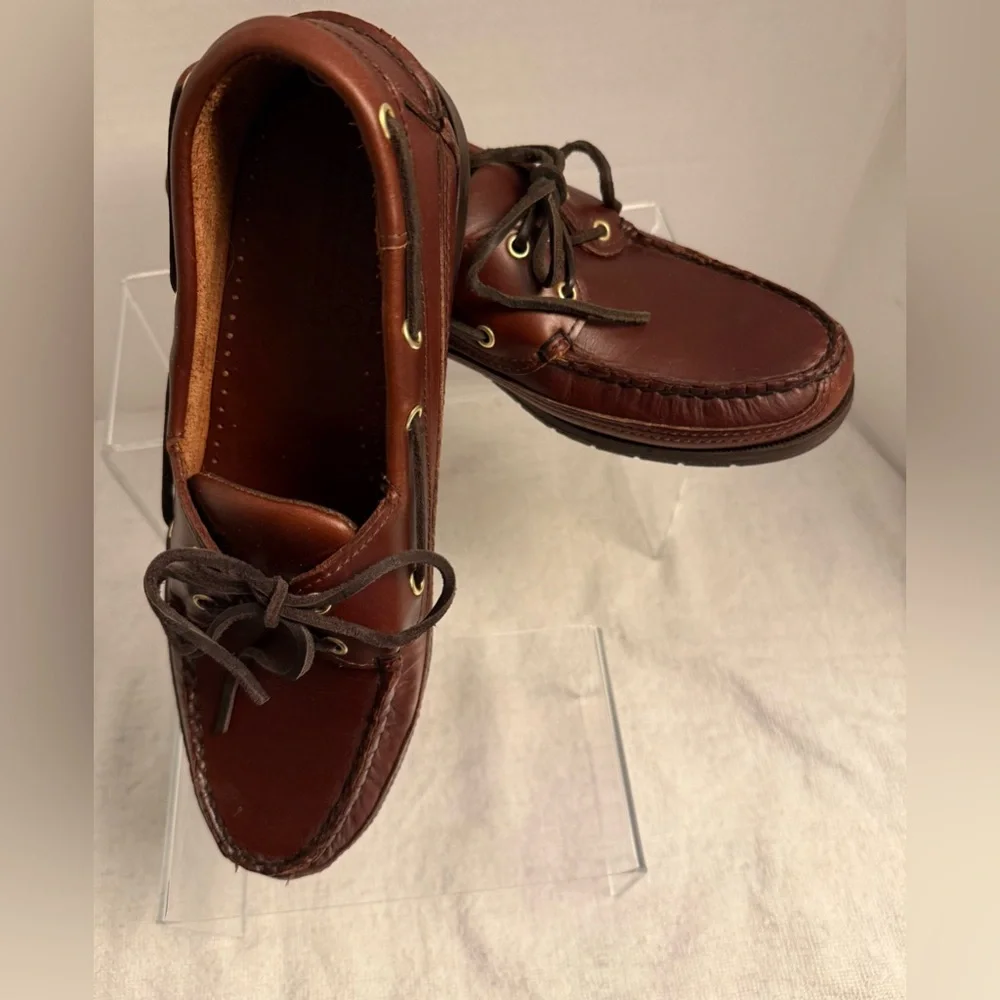 Sebago Docksides Leather Boat Shoes Men’s 9 M Brown Classic Loafers NWOT